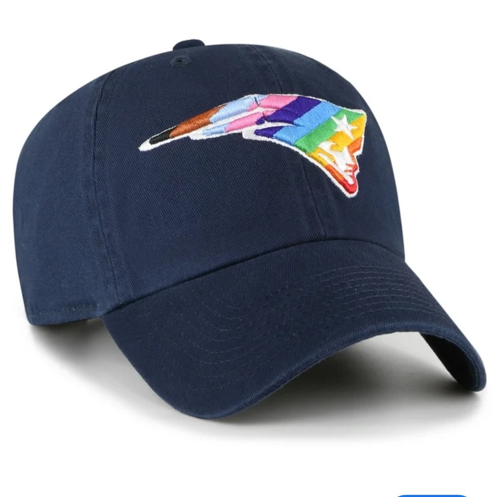 Men's '47 Navy New England Patriots Pride Clean Up Adjustable Hat